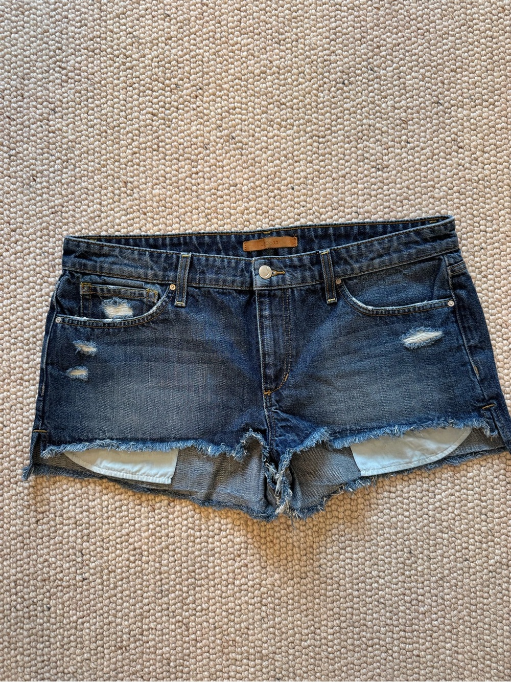 Joes Jean’s Dark Wash Distressed Denim Cutoff Shorts